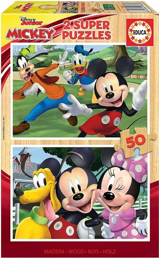 Παζλ Educa Mickey & Friends 100 Κομμάτια Ξύλινο για 4+ Ετών