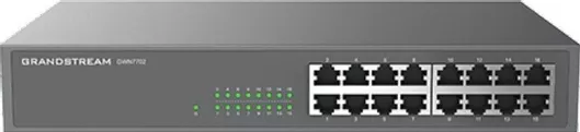 Switch Grandstream GWN7702P Unmanaged L2 PoE+ με 16 Θύρες Gigabit 1Gbps Ethernet