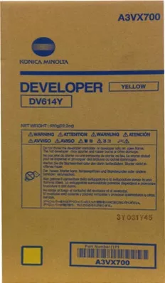 Developer Unit Konica Minolta A3VX700 120000 Σελίδων για Konica Κίτρινο