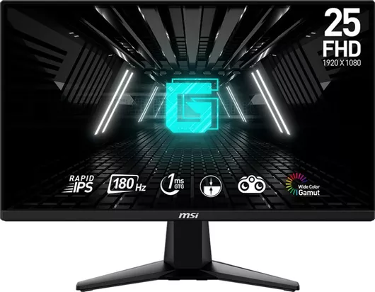 Gaming Οθόνη Υπολογιστή MSI G255F IPS 24.5" FHD 1920x1080 180Hz με Χρόνο Απόκρισης 1ms GTG