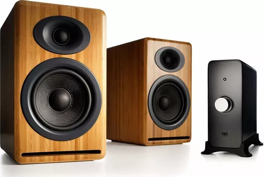 Ηχείο Hi-Fi Audioengine Ζεύγος Βιβλιοθήκης 125W 2Δρόμων Καφέ
