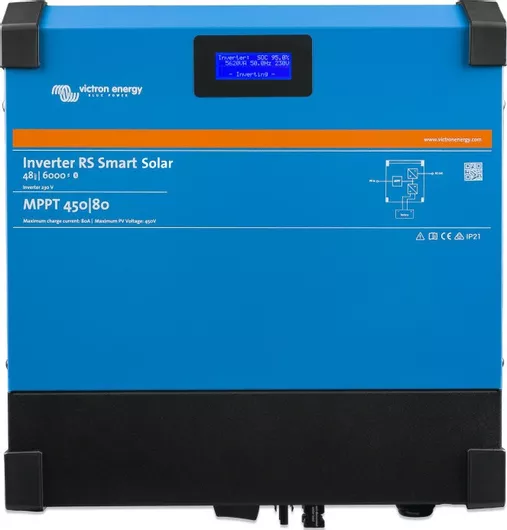 Inverter Victron Energy RS Smart Solar 48 / 6000 Καθαρού Ημιτόνου 48V Μονοφασικό