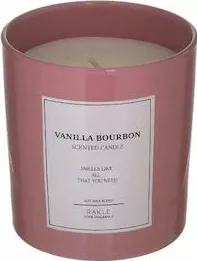 Αρωματικό Κερί Inart 6-80-961-0011 σε Βάζο 210gr Ροζ