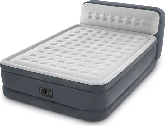 Φουσκωτό Στρώμα Ύπνου Intex 64448 236x152x46cm με Ενσωματωμένη Ηλεκτρική Τρόμπα & Υπερυψωμένο Προσκέφαλο Διπλό