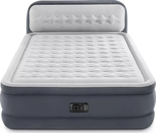 Φουσκωτό Στρώμα Ύπνου Intex 64448 236x152x46cm με Ενσωματωμένη Ηλεκτρική Τρόμπα & Υπερυψωμένο Προσκέφαλο Διπλό