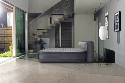 Φουσκωτό Στρώμα Ύπνου Intex 64448 236x152x46cm με Ενσωματωμένη Ηλεκτρική Τρόμπα & Υπερυψωμένο Προσκέφαλο Διπλό