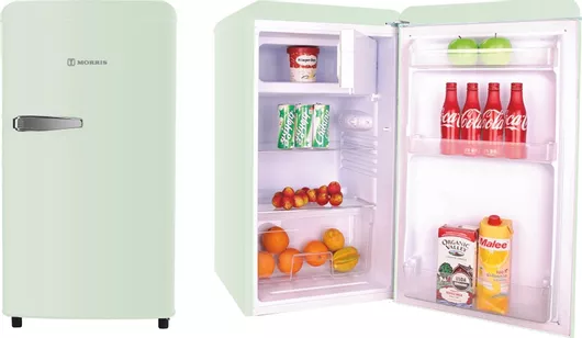 Ψυγείο Μονόπορτο Morris MRS-31092LG 83lt Retro Υ89xΠ48xΒ54.5cm Πράσινο