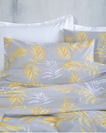 Μαξιλαροθήκες Rythmos Sandra 203-101-2529 Σετ 2τμχ με Φάσα 50x70cm Γκρι