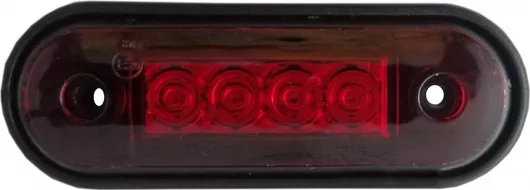 Φως Όγκου Φορτηγού MAR842 LED Αδιάβροχο 12V / 24V IP68 90x30mm Κόκκινο