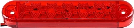 Φως Όγκου Φορτηγού MAR802 LED με 6 LED 12V / 24V IP66 100x20x10mm Κόκκινο