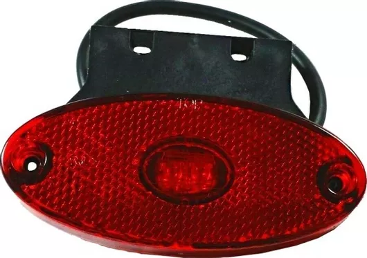 Φως Όγκου Φορτηγού MAR092 LED Αδιάβροχο 24V IP68 100x68mm Κόκκινο