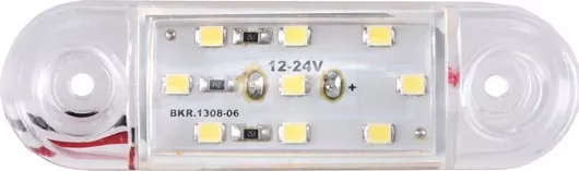 Φως Όγκου Φορτηγού MAR680 LED Е-Mark 12V IP68 με 9 SMD Λευκό