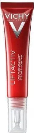 Vichy Liftactiv Collagen Specialist Ενυδατική & Αντιγηραντική Κρέμα Ματιών κατά των Μαύρων Κύκλων για Λάμψη με Κολλαγόνο 15ml