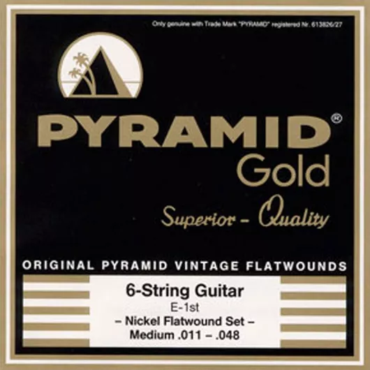 Χορδές Ηλεκτρικής ΚΙθάρας Pyramid Nickel Plated Steel Flat Wound 11-48