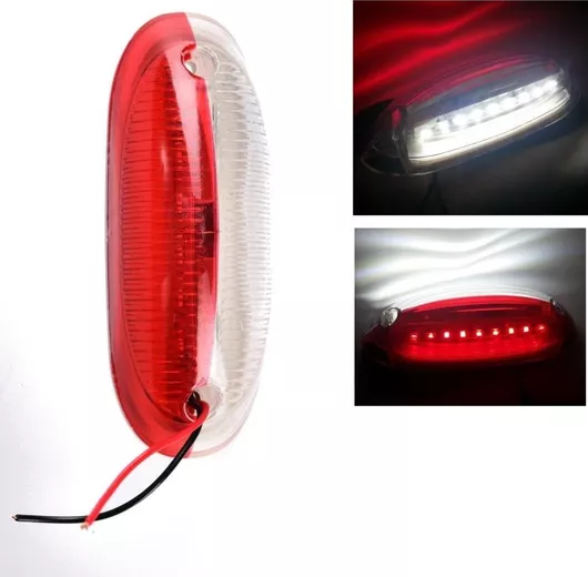Φως Όγκου Φορτηγού MAR310 LED Αδιάβροχο 12 / 24V IP66 Κόκκινο / Λευκό Σετ 2τμχ