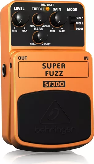 Πετάλι Ηλεκτρικής Κιθάρας & Μπάσου Behringer SF300 Super Fuzz Πορτοκαλί / Μαύρο