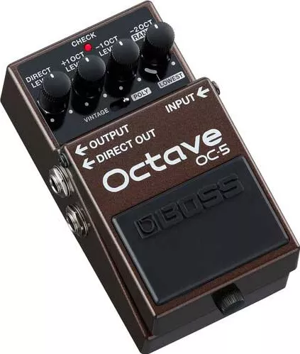 Πετάλι Ηλεκτρικής Κιθάρας Boss Octaver OC-5 Octave Καφέ