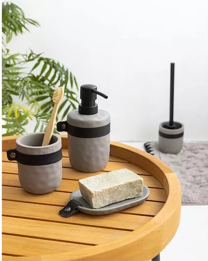 Σετ Μπάνιου Palamaiki Combo 3 Πλαστικό 5τμχ Γκρι