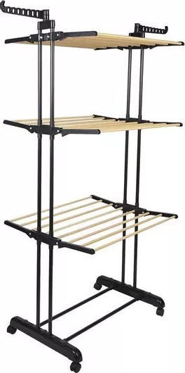 Πτυσσόμενη Απλώστρα Δαπέδου από Μέταλλο με Μήκος Απλώματος 16m