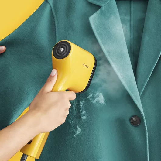 Ατμοκαθαριστής Ρούχων Tefal Χειρός 1300W με Δοχείο 70ml Κίτρινο