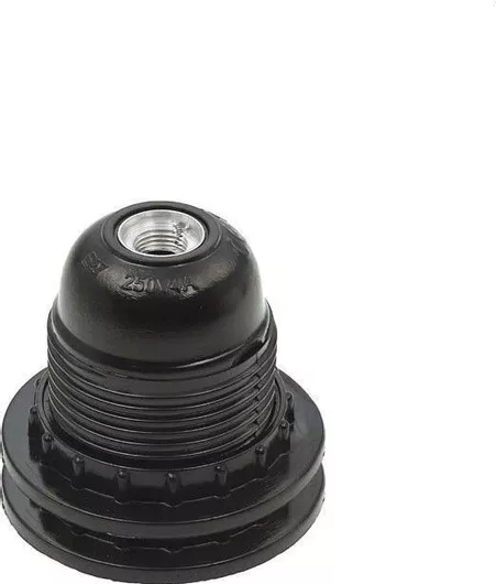 Ντουί Ρεύματος Vito 7310020 Μονό Βακελίτης από E27 σε E27 Μαύρο