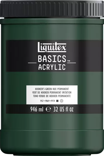 Ακρυλικό Χρώμα Liquitex Basics 946ml 224 Hooker’s Green Hue Permanent