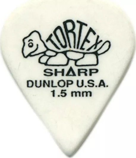 Πέννα Dunlop Tortex Sharp για Κιθάρα 1.5mm Λευκό