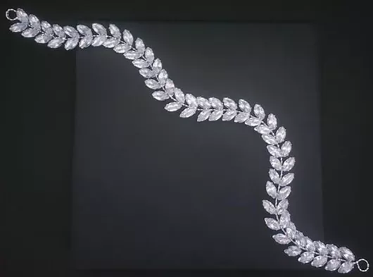 Νυφική Στέκα Μαλλιών Ro - Ro Σύρμα με Τσιμπιδάκια Ζιργκόν