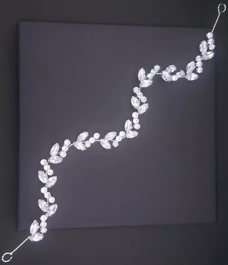 Νυφική Στέκα Μαλλιών Ro - Ro Σύρμα με Τσιμπιδάκια Ζιργκόν