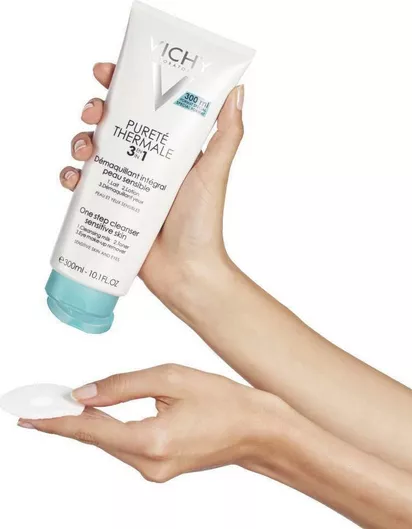 Vichy Purete Thermale 3 In 1 Γαλάκτωμα Αφαίρεσης Μακιγιάζ Προσώπου & Ματιών 300ml