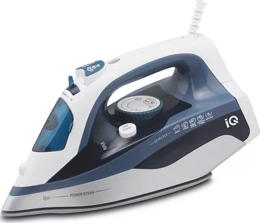 Σίδερο Ατμού IQ 2400W με Κεραμική Πλάκα & Συνεχόμενη Παροχή 25gr / min Μπλε