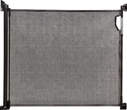 Dreambaby Πτυσσόμενη Προστατευτική Πόρτα με Βίδες από Ύφασμα Γκρι 140x93.5cm