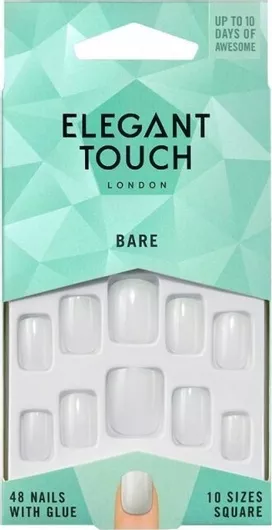 Tips Νυχιών Elegant Touch 74009004 Λευκό Σετ 48τμχ