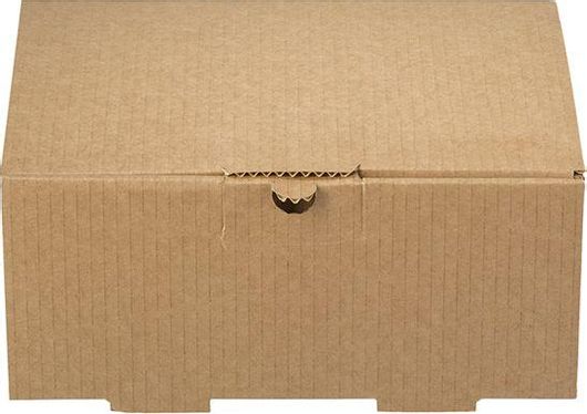 Κουτιά Τροφίμων Intertan Σετ 100 Χάρτινα Kraft 22.5x17x9.3cm