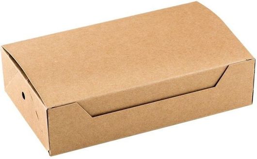 Κουτιά Τροφίμων Kraft Σετ 500 Χάρτινα Kraft 22x13x5.5cm