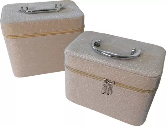 Βαλιτσάκι Αισθητικής Ro-Ro Accessories Σετ 2τμχ Χρυσό