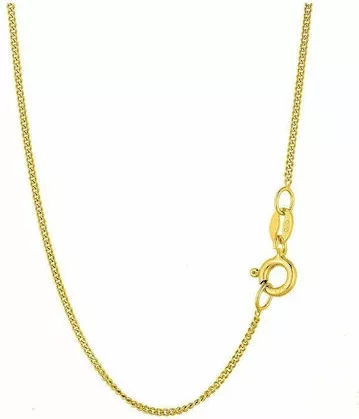Γυναικεία Αλυσίδα Λαιμού Amor Amor από Ασήμι 925 Cuban 50cm Επιχρυσωμένο