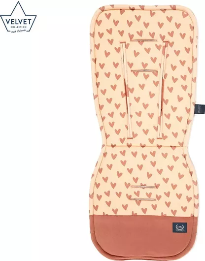 Κάλυμμα Καροτσιού La Millou Velvet Ginger Διπλής Όψης 36.5x85cm Ροζ