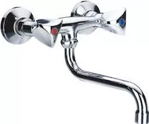 Μπαταρία Κουζίνας Τοίχου Μπρονζέ