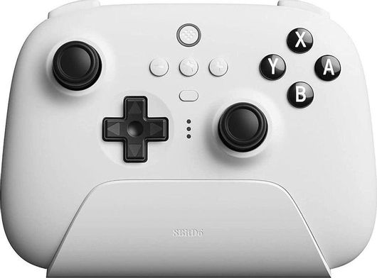 Gamepad 8Bitdo Ultimate με Βάση Φόρτισης Ασύρματο για Android / PC Λευκό