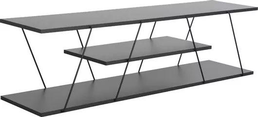Έπιπλο Τηλεόρασης 120x33cm Μοριοσανίδα Ανθρακί