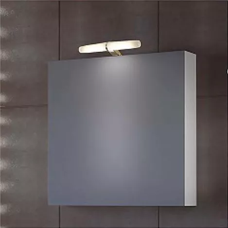 Καθρέπτης Μπάνιου Drop MDF 55x55cm Λευκό