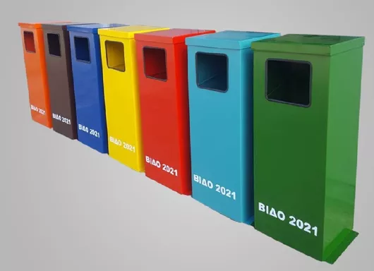 Κάδος Απορριμμάτων Material Systems Μεταλλικός Ανακύκλωσης 80lt