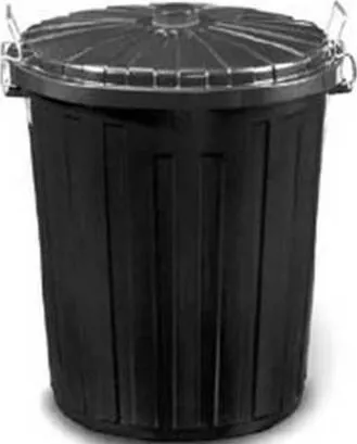 Κάδος Απορριμμάτων Delta Cleaning Πλαστικός 75lt Μαύρο