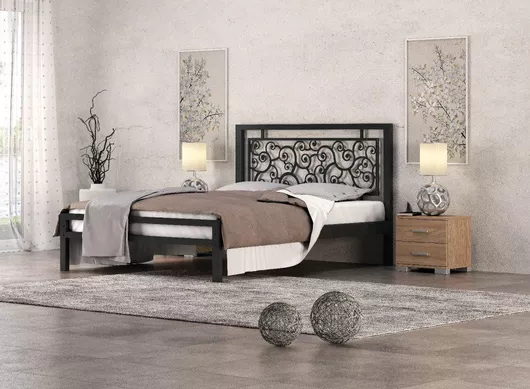 Σετ Κρεβατοκάμαρας KS Kouppas 01.00.150A Μιραντα με 2 Κομοδίνα για Στρώμα 160x200cm 3τμχ