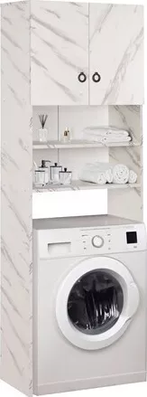 Ντουλάπι Μπάνιου HomeMarkt Πλυντηρίου 64x29x181cm Λευκό