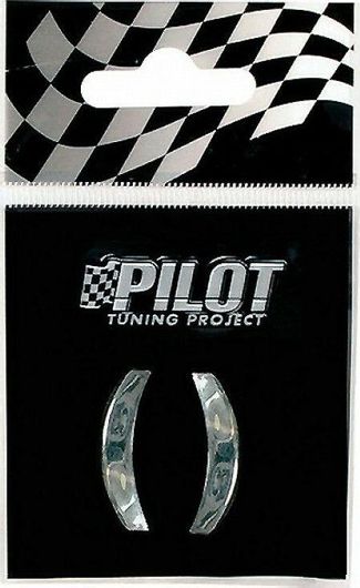 Αυτοκόλλητο Αυτοκινήτου Lampa 07955 3D "()" Παρενθέσεις 1.8cm Χρώμιο