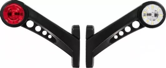 Φώτα Όγκου Φορτηγού 2XMAR837 LED Αδιάβροχο 12V IP66 180mm Κόκκινο