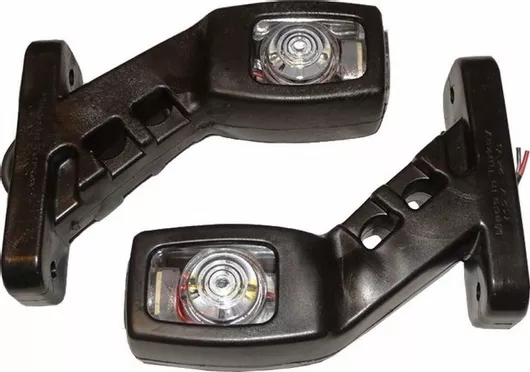 Φώτα Όγκου Φορτηγού 2XMAR156 LED Αδιάβροχο 12 / 24V IP66 14cm Κίτρινο / Κόκκινο / Λευκό Σετ 2τμχ