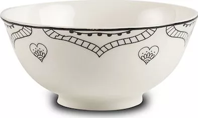 Μπολ Σερβιρίσματος Nava Πορσελάνης Στρογγυλό 15x15cm Λευκό